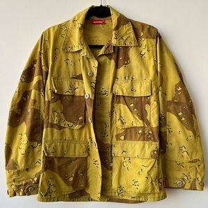 DENIMIST Vintage Camouflage Print Utility Jacket
